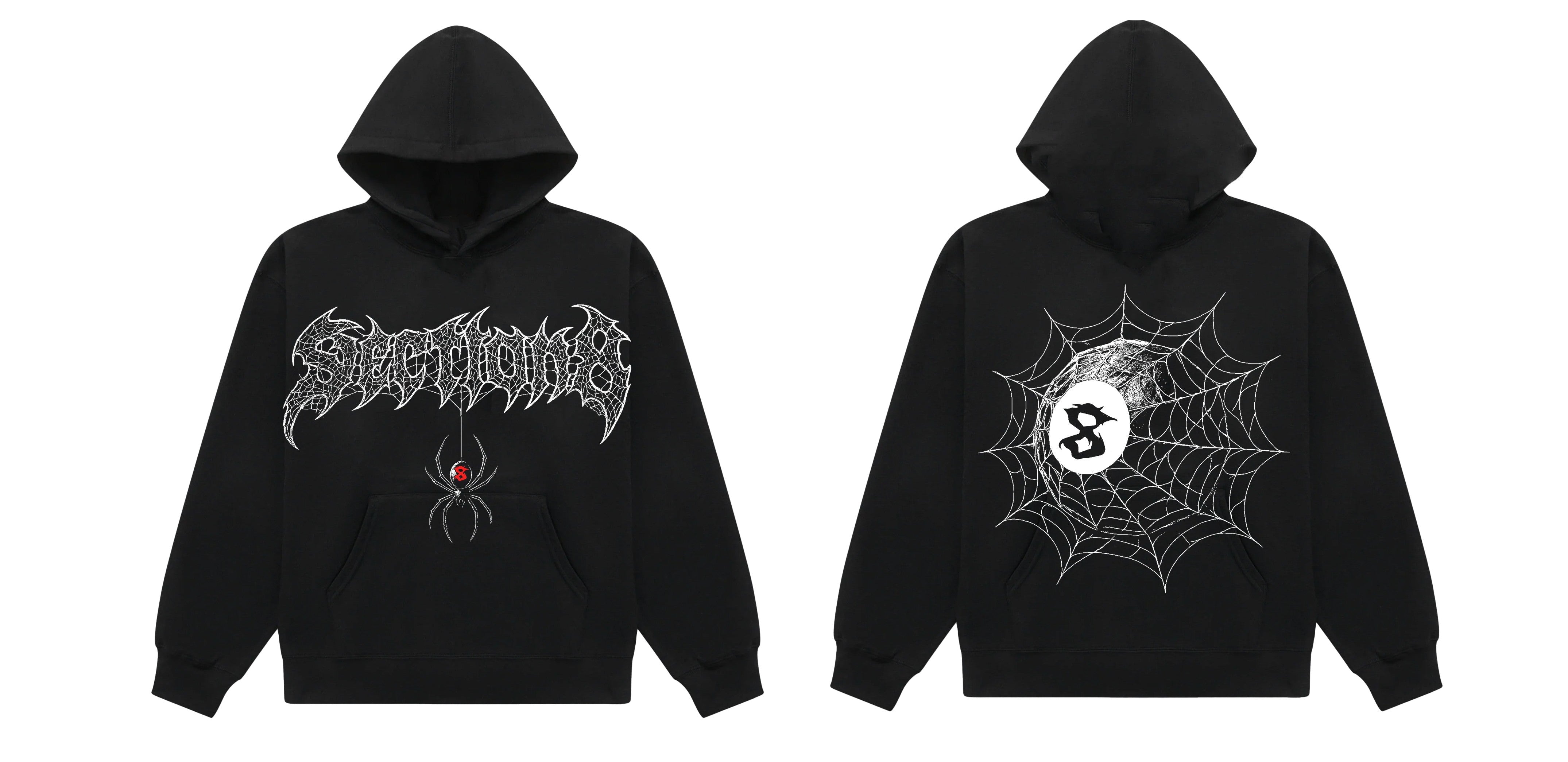 Spider Web (BLACK HOODIE)