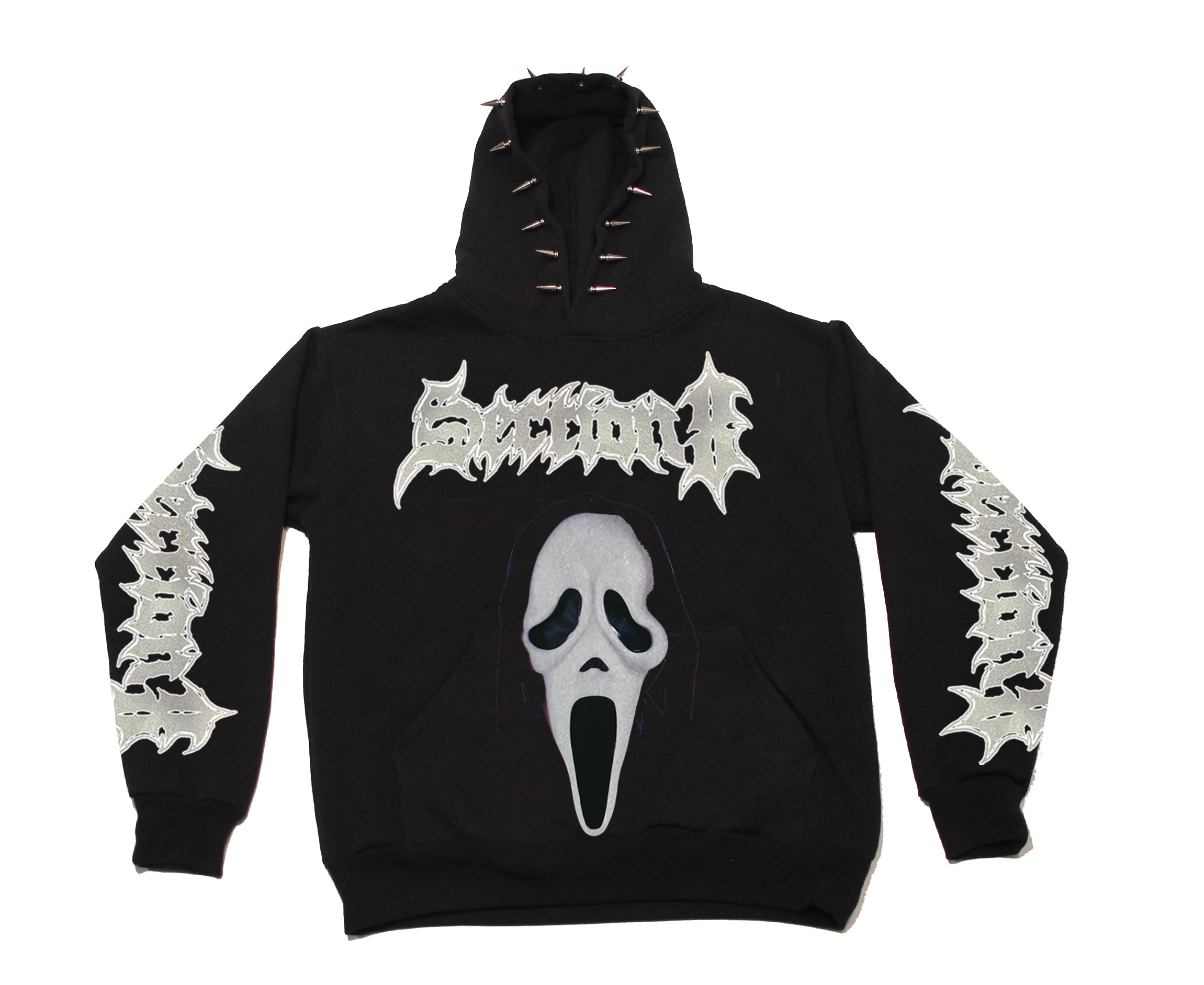 3M GHOST FACE (black spike hoodie)