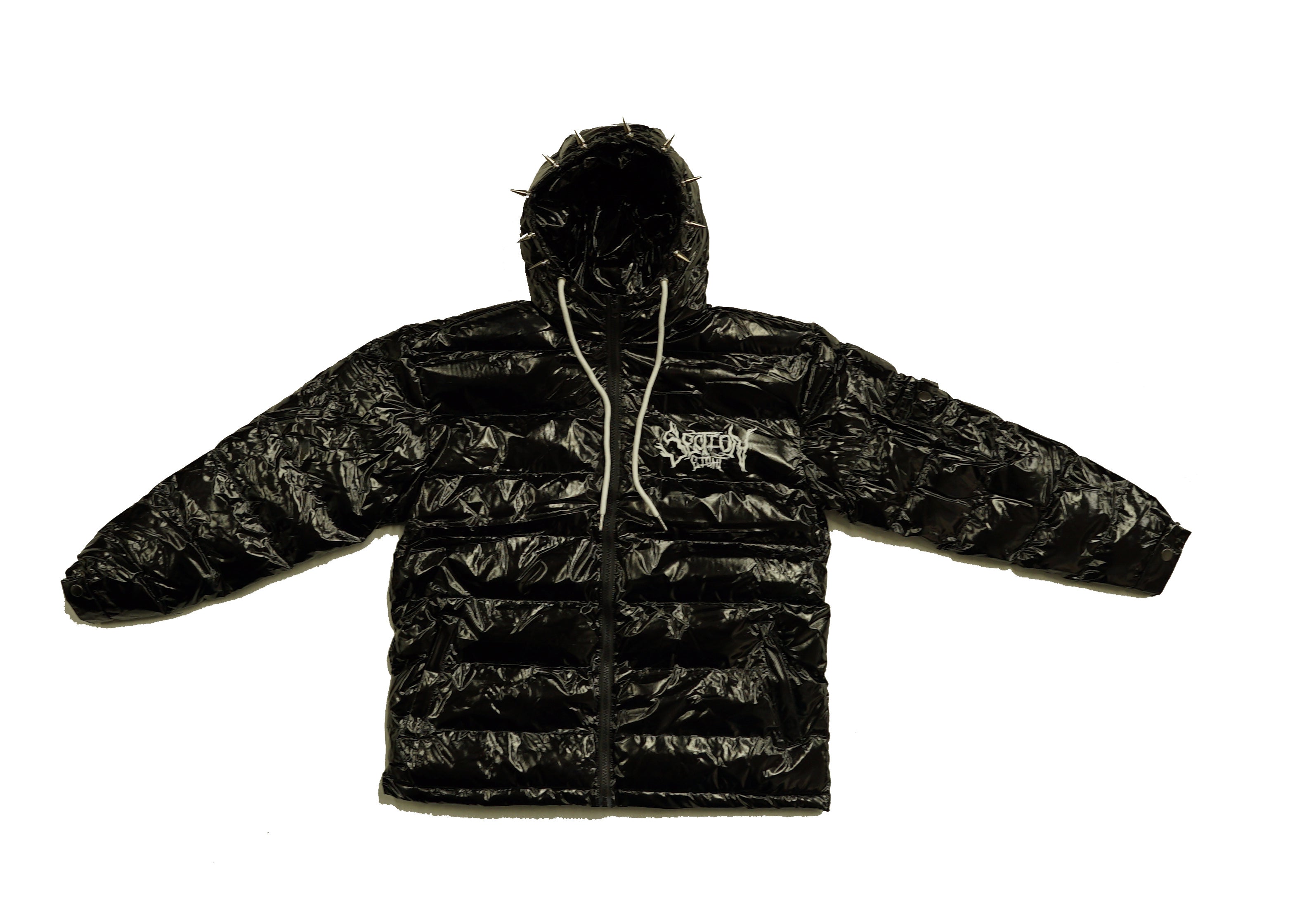 SECTION EIGHT (black spike puffer jacket)