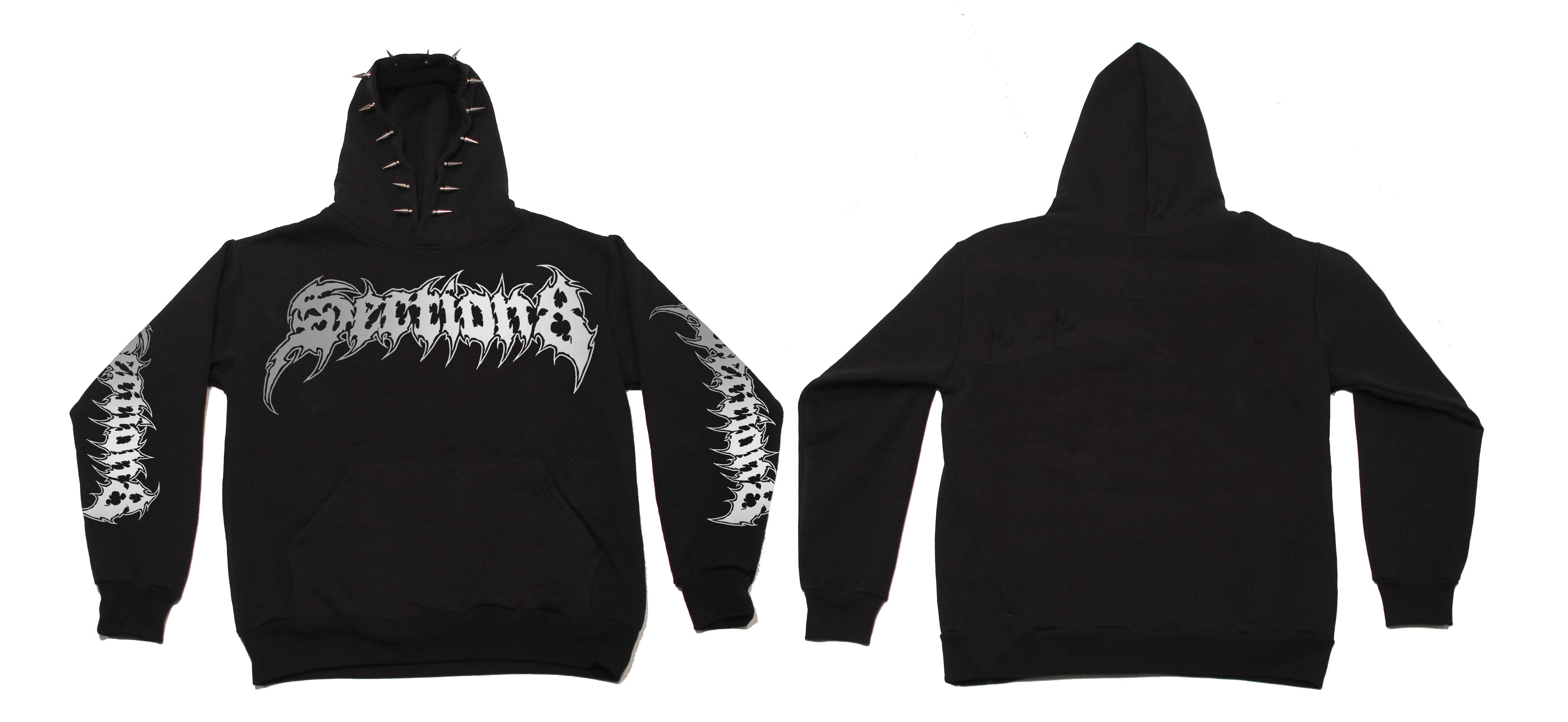 3M SECTION8 (SPIKE BLACK HOODIE)