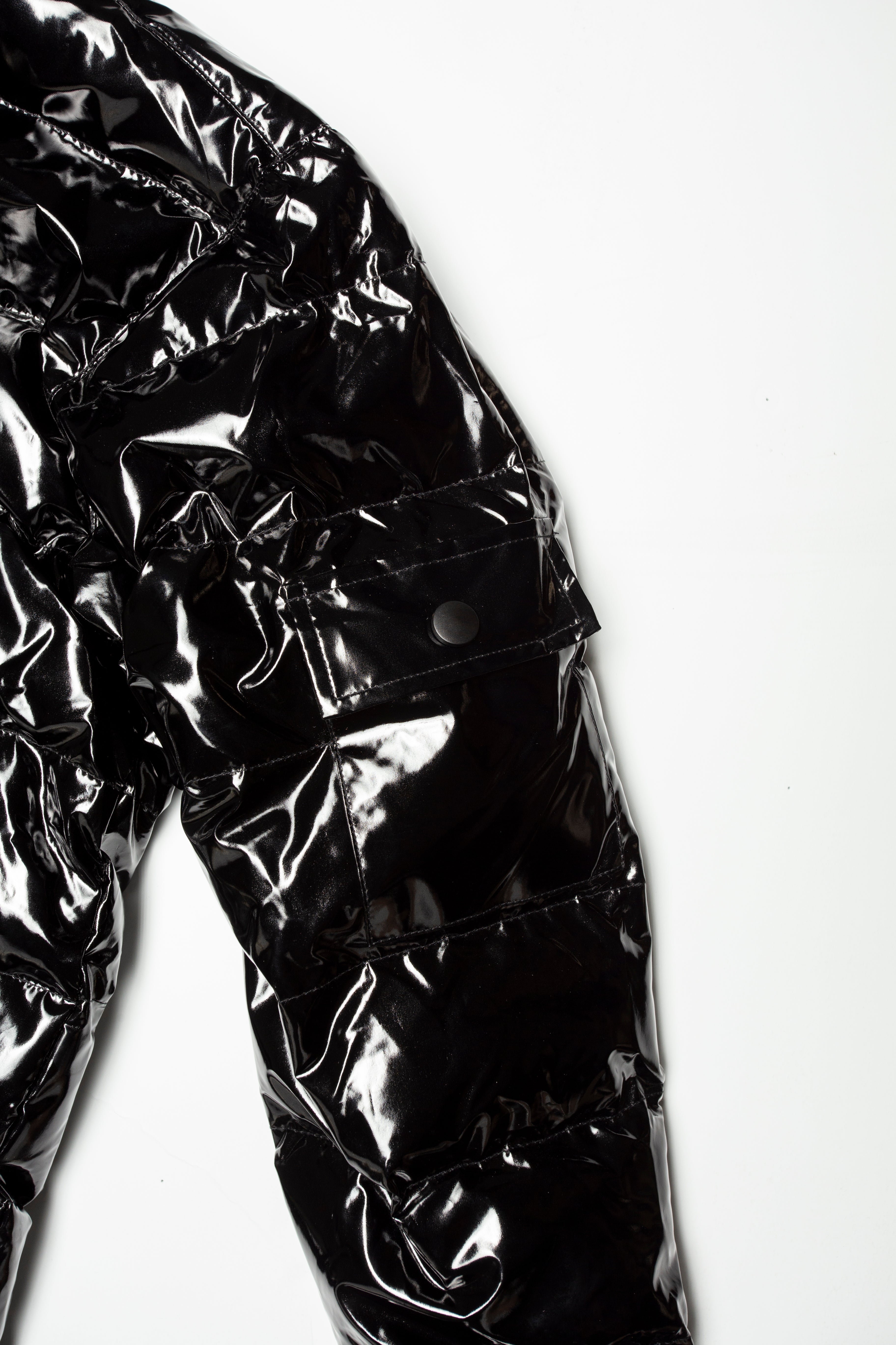 SECTION EIGHT (black spike puffer jacket)