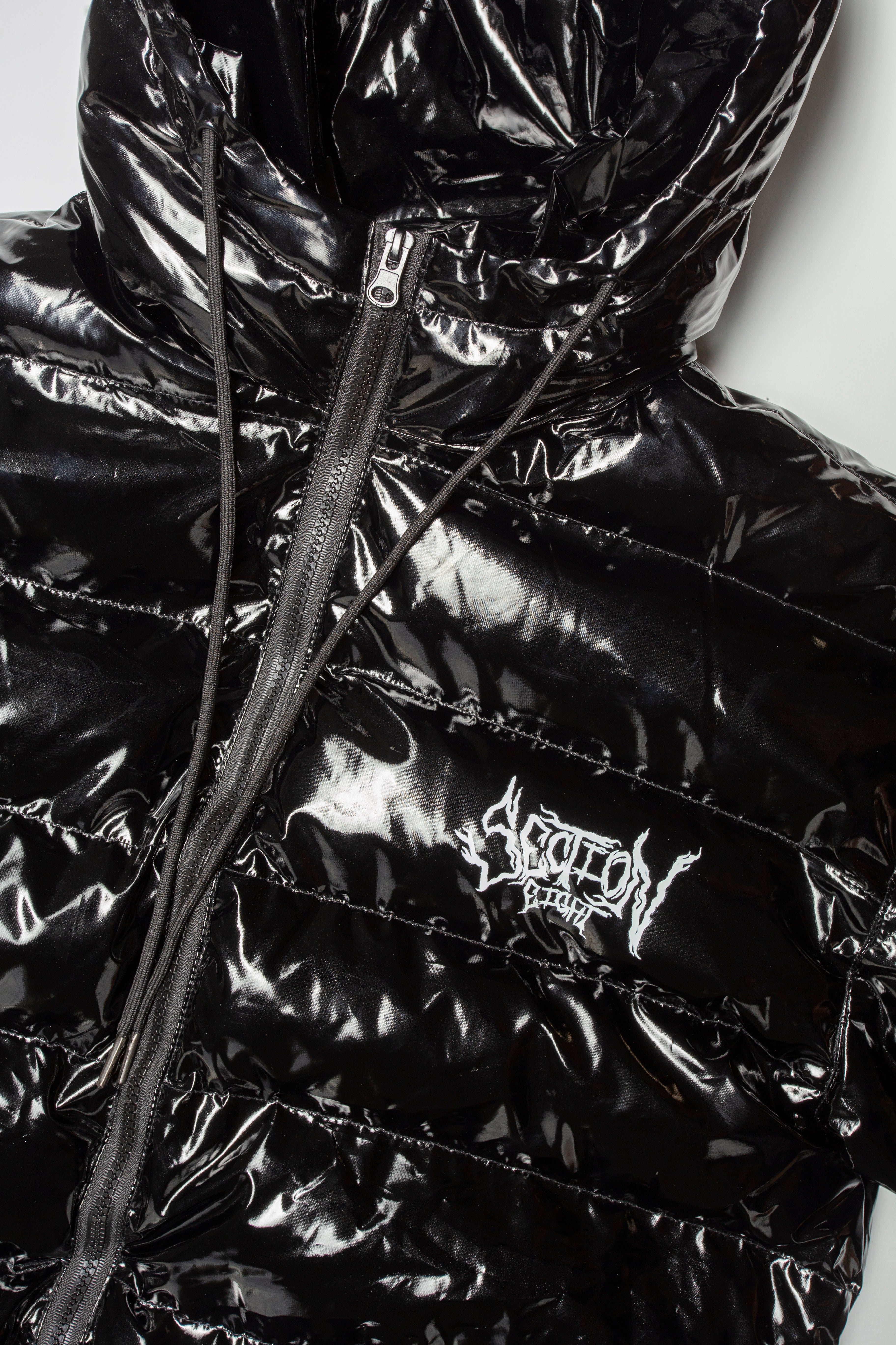 SECTION EIGHT (black spike puffer jacket)