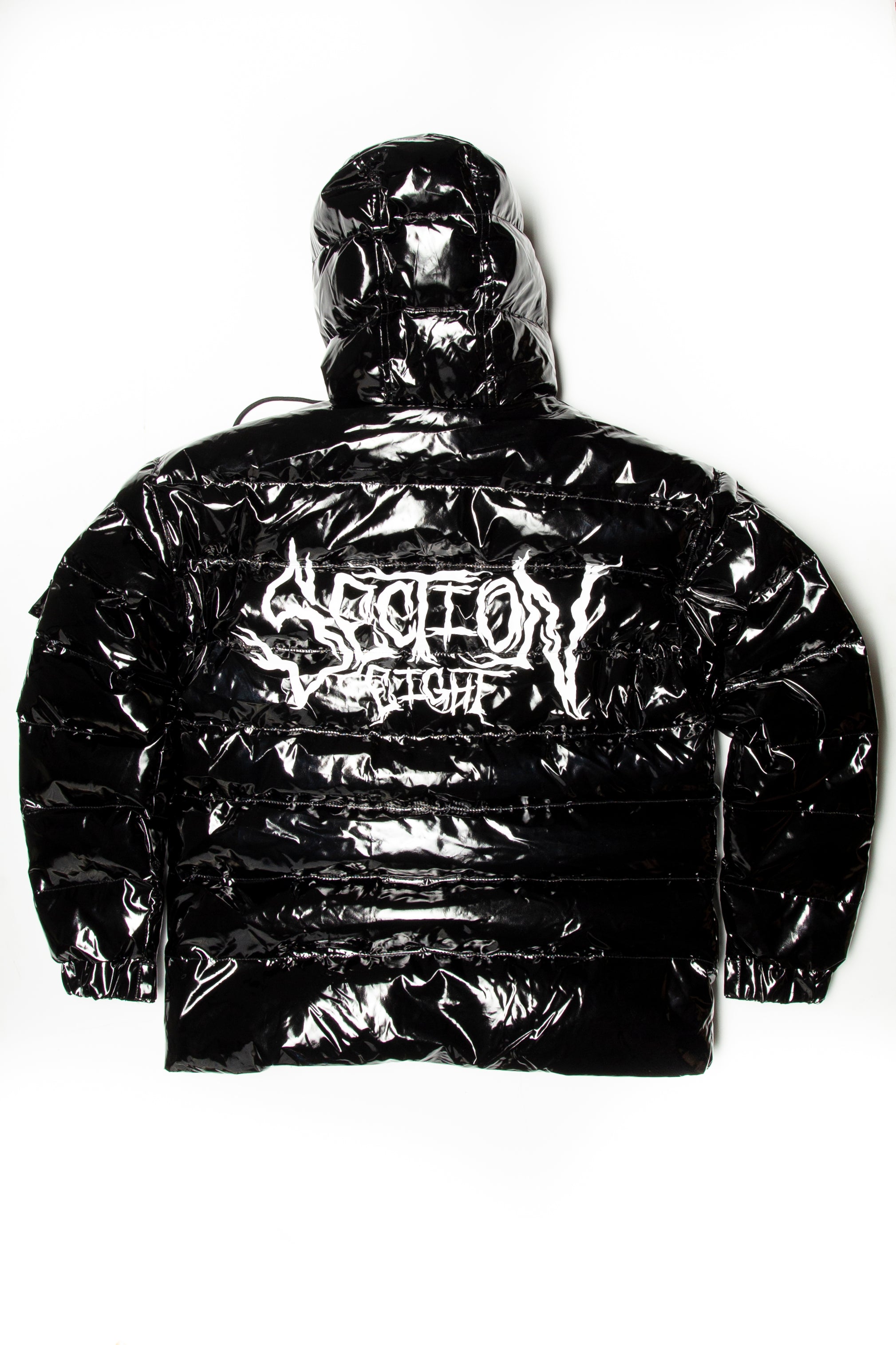 SECTION EIGHT (black spike puffer jacket)