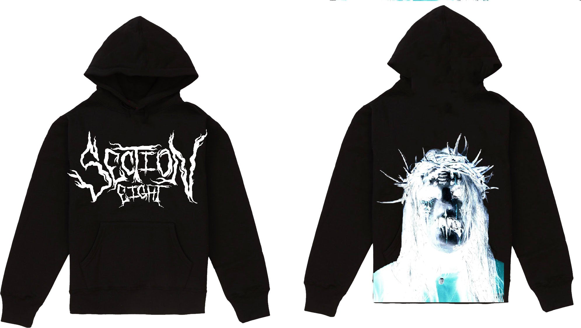 Sinners Welcome black Hoodie